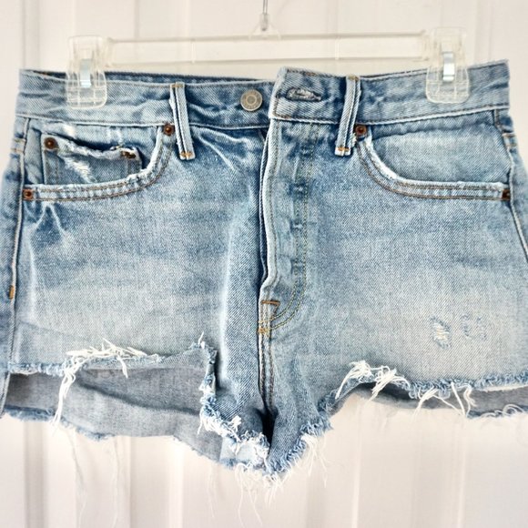 GRLFRND CUTOFF JEAN SHORTS "CINDY" SZ: 26 DISTRESS - Picture 1 of 11